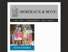 Tablet Screenshot of bordeauxandboyes.com